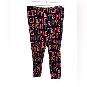 NWT Soma Cool Nights Oh So Merry Bright Navy Christmas Jogger Pajama Pants - XL
